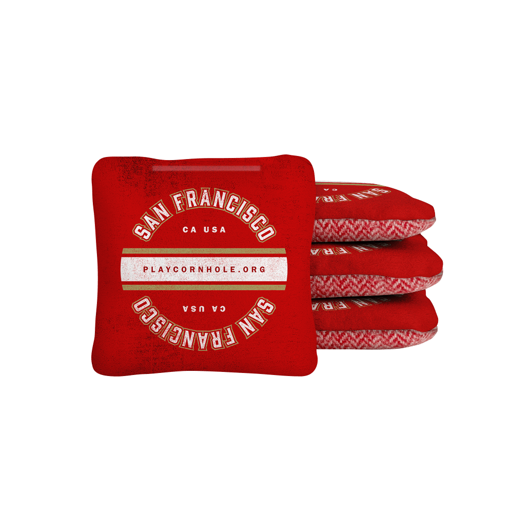 San Francisco Football Gameday Backyard 1x2 ft Cornhole Board Set - WACA - 500450 - WB | American Cornhole Association