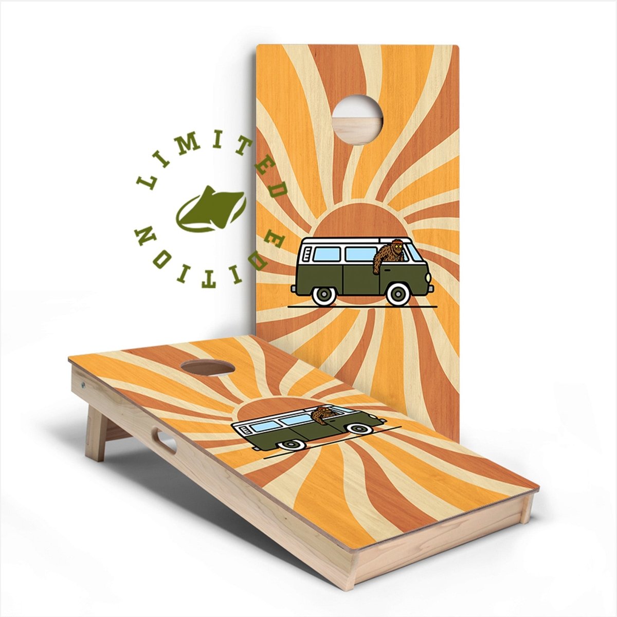 Sasquatch Summer of Love Limited Edition Star Cornhole Boards | 05.25 Drop, - American Cornhole Association
