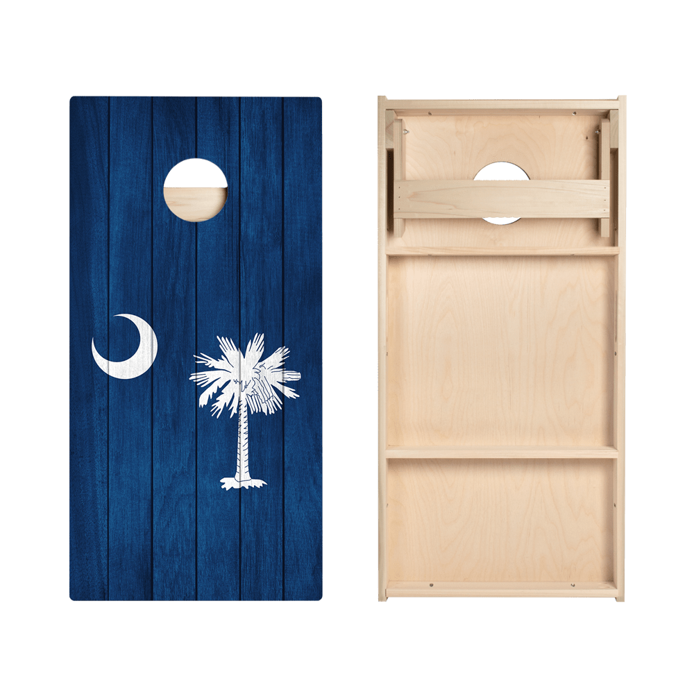 South Carolina Flag Star Cornhole Boards, - American Cornhole Association
