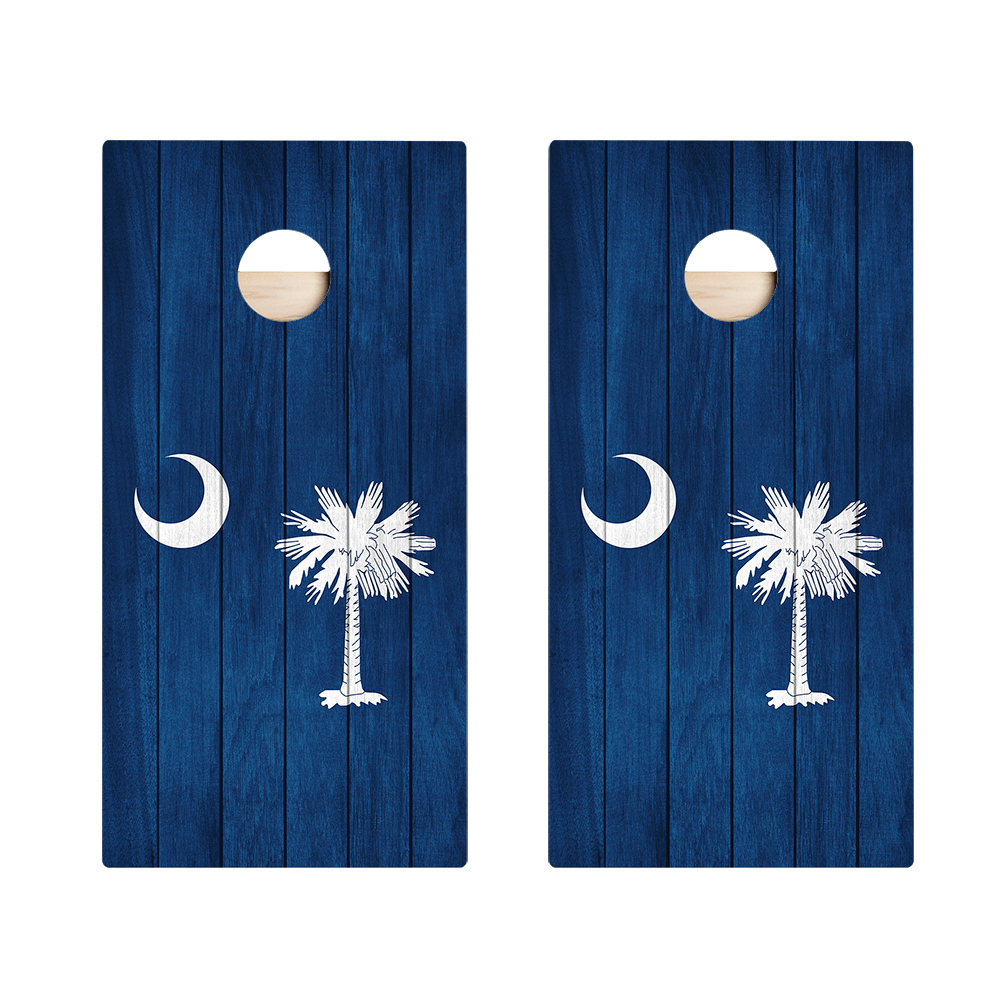 South Carolina Flag Star Cornhole Boards, - American Cornhole Association