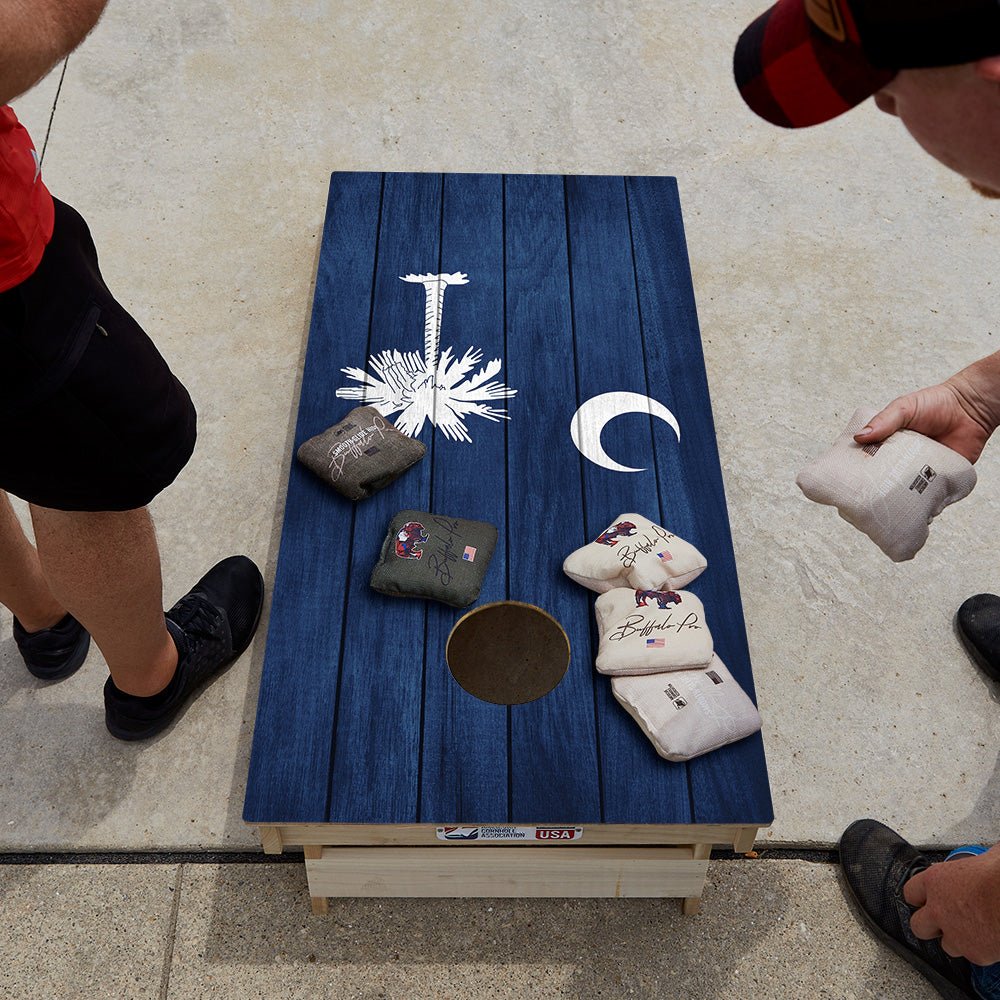 South Carolina Flag Star Cornhole Boards, - American Cornhole Association