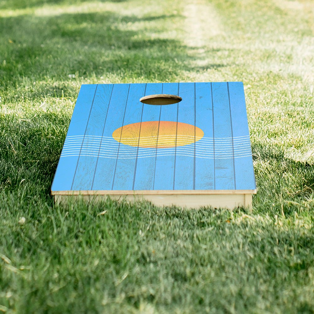 Sunset Waves Star Cornhole Boards, - American Cornhole Association