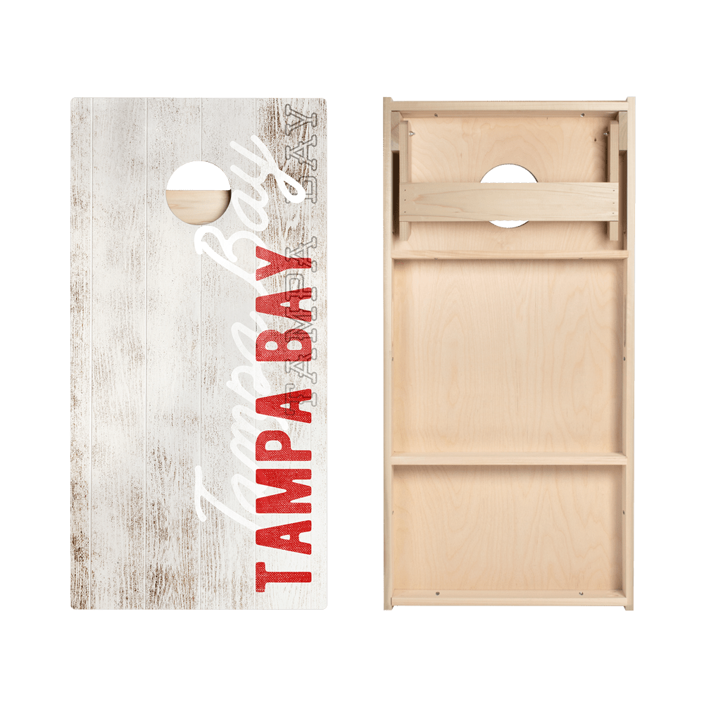 Tampa Bay Football Vintage Gameday Star Cornhole Boards - American Cornhole Association