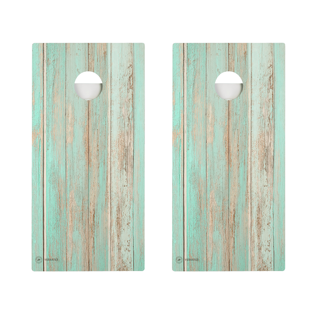 Teal Beach Wood Versatex All-Weather Cornhole Boards - American Cornhole Association