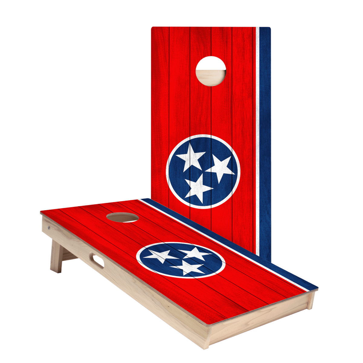 Tennessee Flag Star Cornhole Boards, - American Cornhole Association