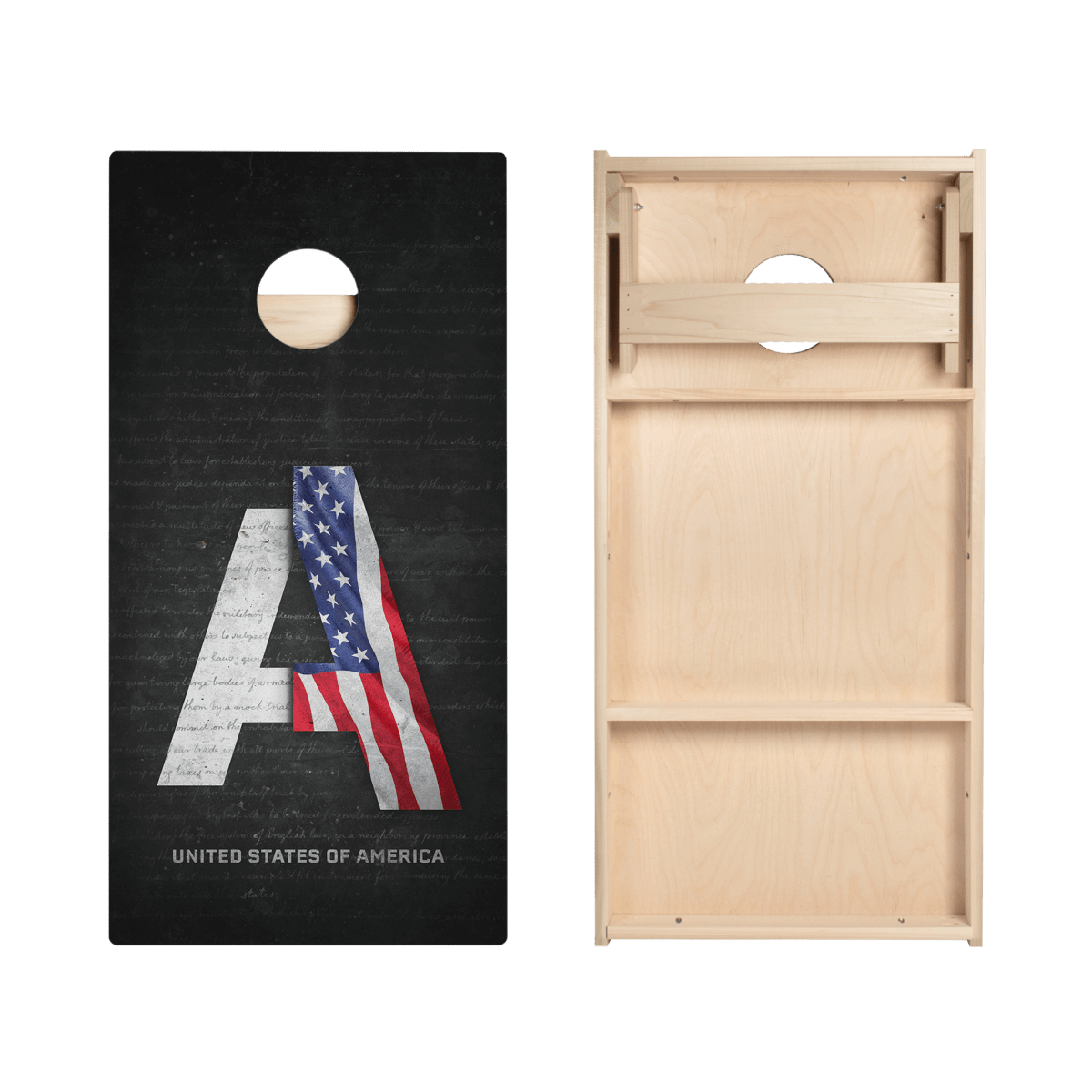 United States Flag Constitution Star Cornhole Boards - ACA - 000281 | American Cornhole Association