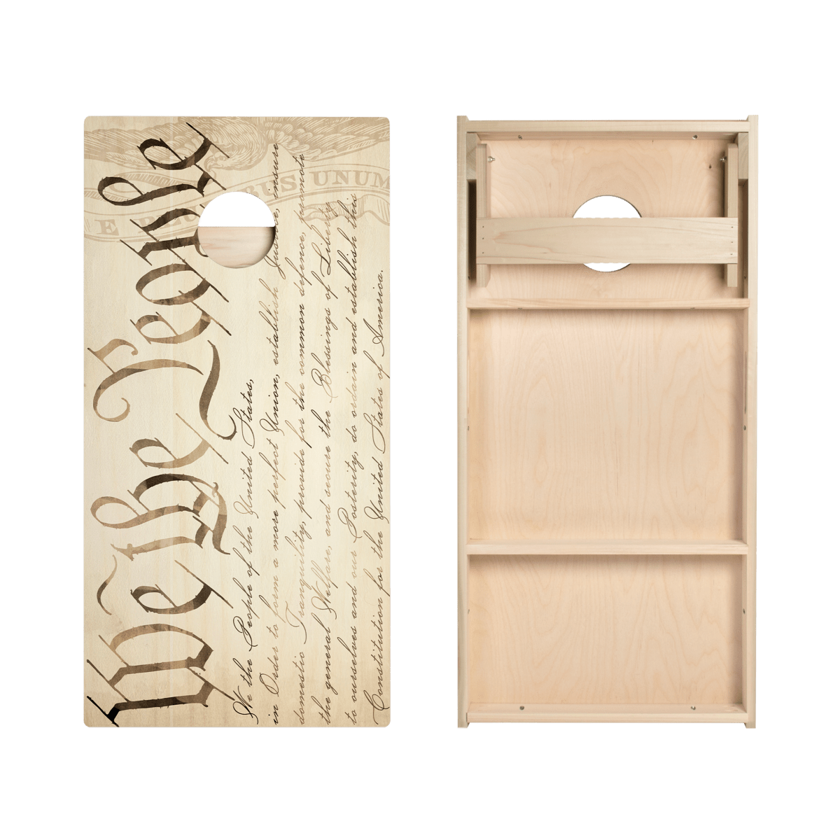 Vintage We the People Star Cornhole Boards, - American Cornhole Association