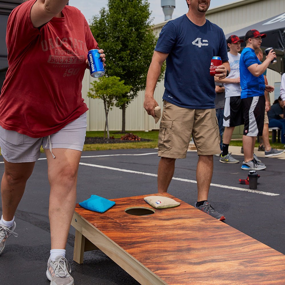 Wavy Wood Star Cornhole Boards, - American Cornhole Association
