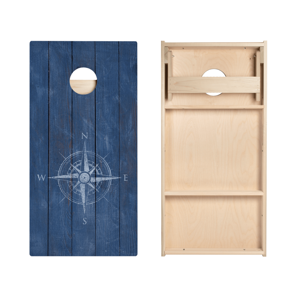 Weathered Wood Compass Star Cornhole Boards, - American Cornhole Association