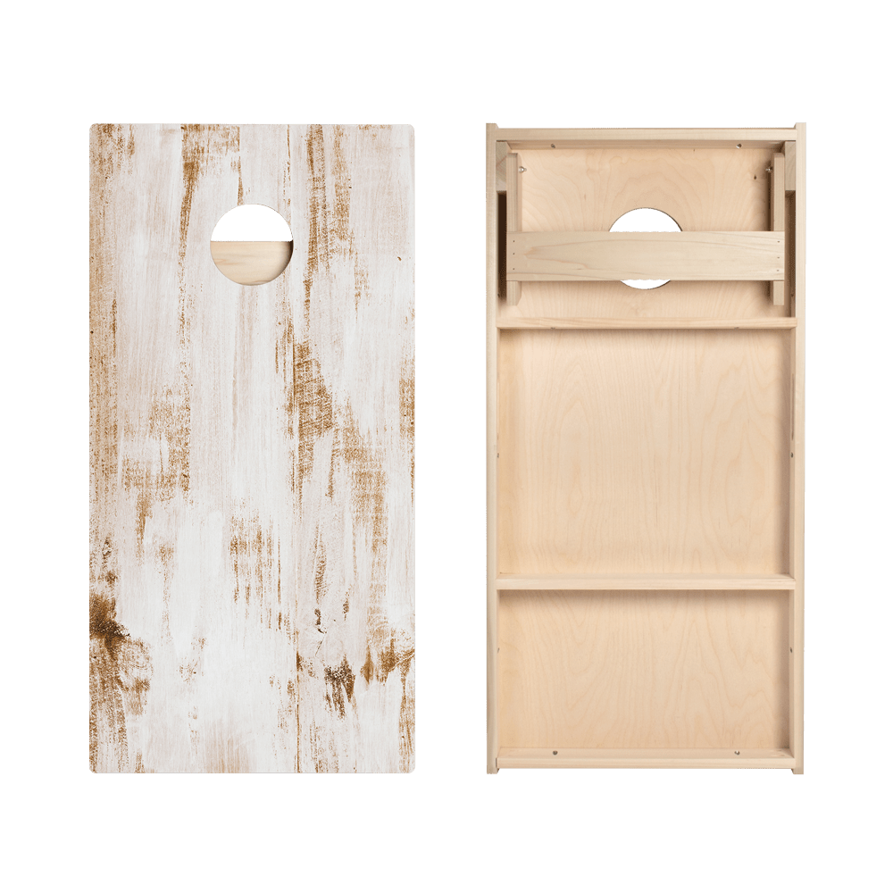 Whitewashed Wood Star Cornhole Boards, - American Cornhole Association