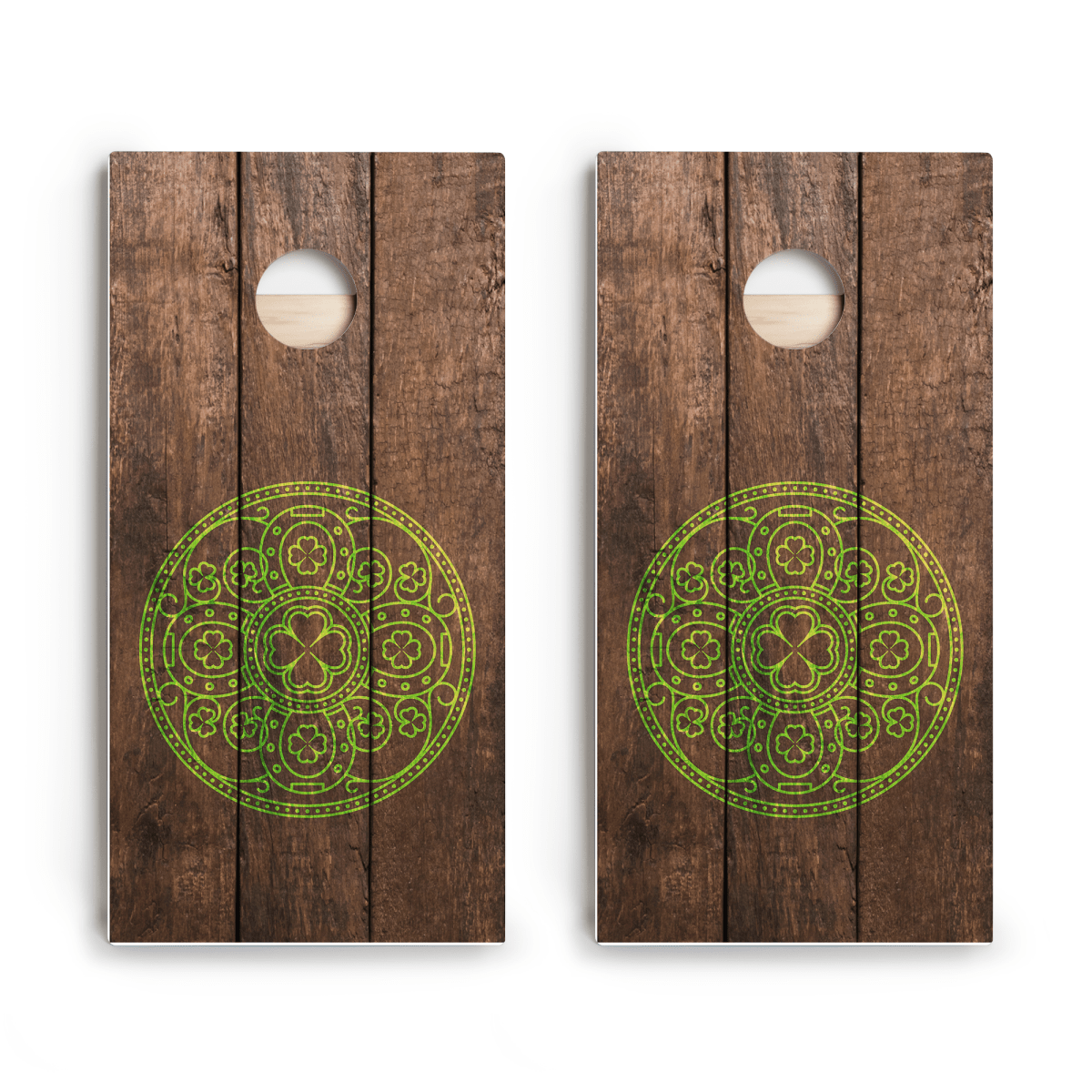 Wood Irish Pub Limited Edition Star Cornhole Boards | 03.25 Drop - American Cornhole Association