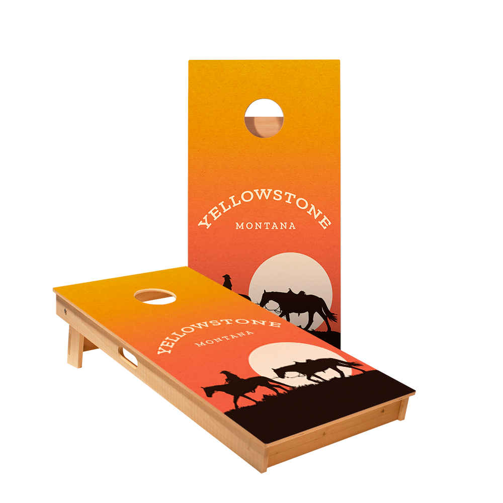 2x4 Star Yellowstone Sunset Professional Regulation Cornhole Boards