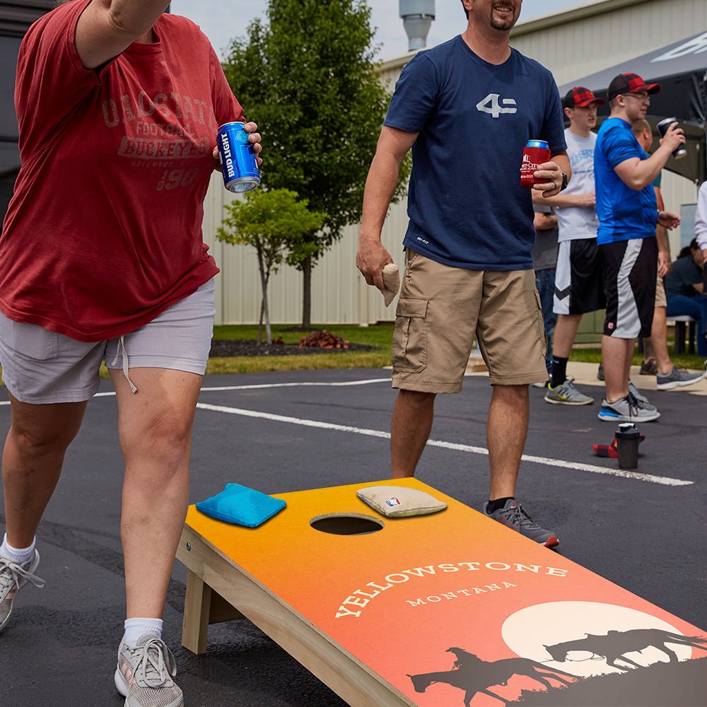 Yellowstone Sunset Star Cornhole Boards, - American Cornhole Association