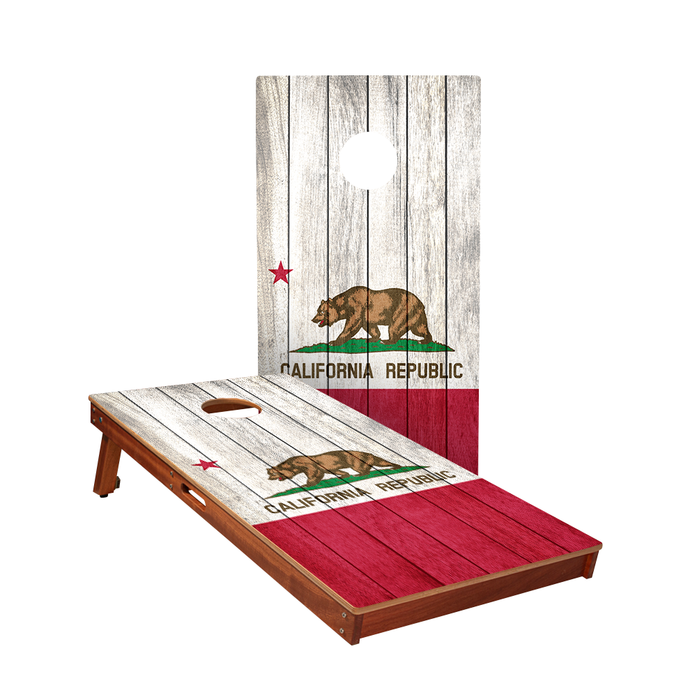 2x4 Sig Pro California Bear Flag Professional Regulation Cornhole Boards