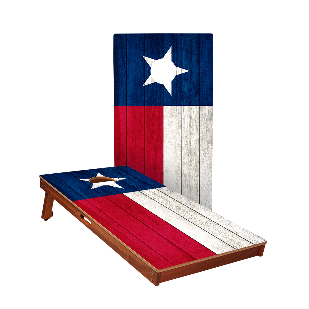 2x4 Sig Pro Texas Flag Professional Regulation Cornhole Boards