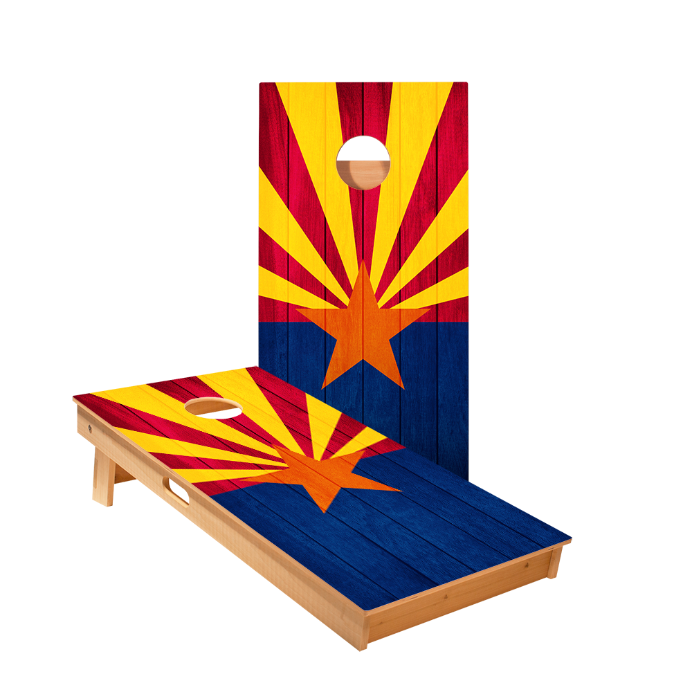 2x4 Star Arizona Flag Professional Regulation Cornhole Boards