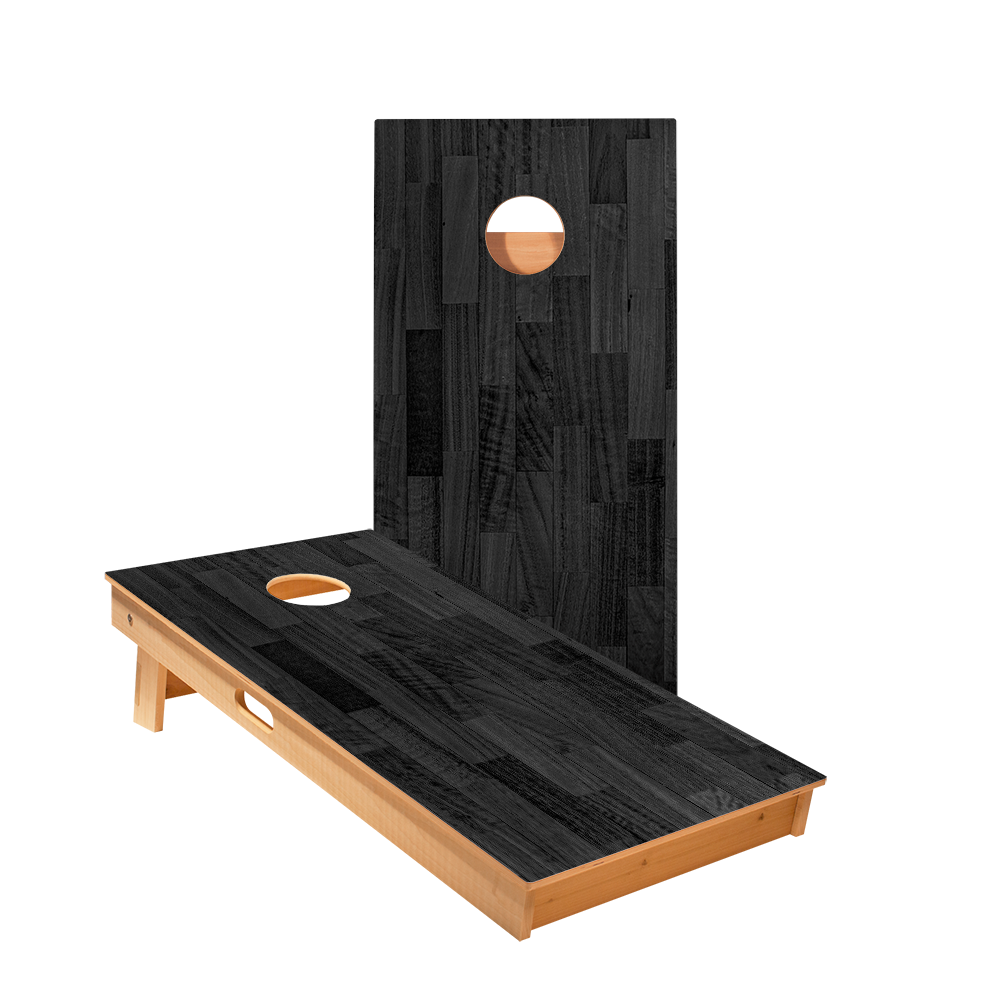 2x4 Star Black Small Panel Wood Professional Regulation Cornhole Boards