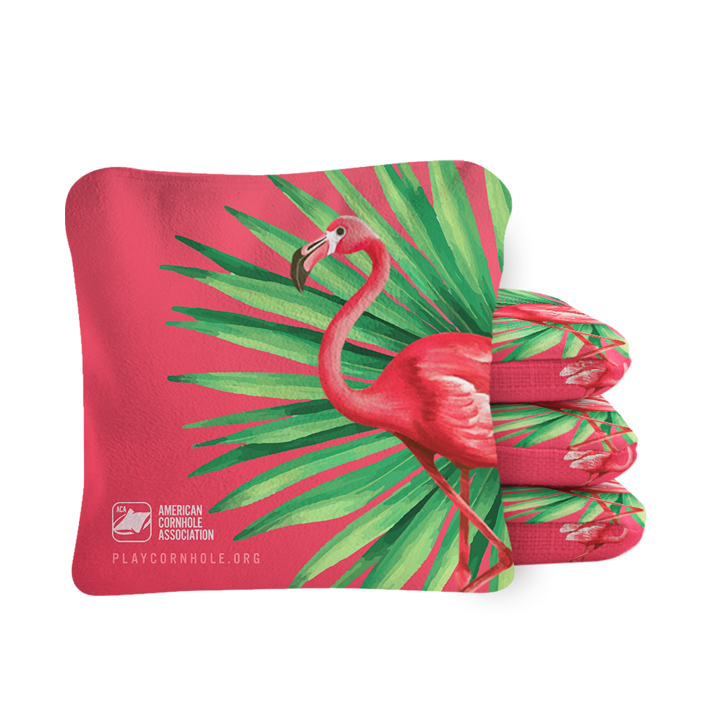 6-in Synergy Pro Flamingo Professional Regulation Cornhole Bags
