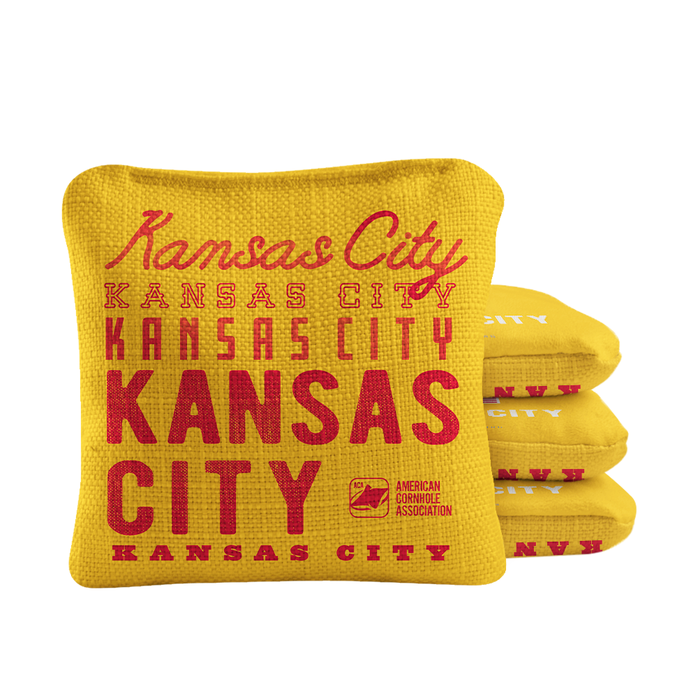 6-in Synergy Pro Gameday Kansas City Football Professional Regulation Cornhole Bags