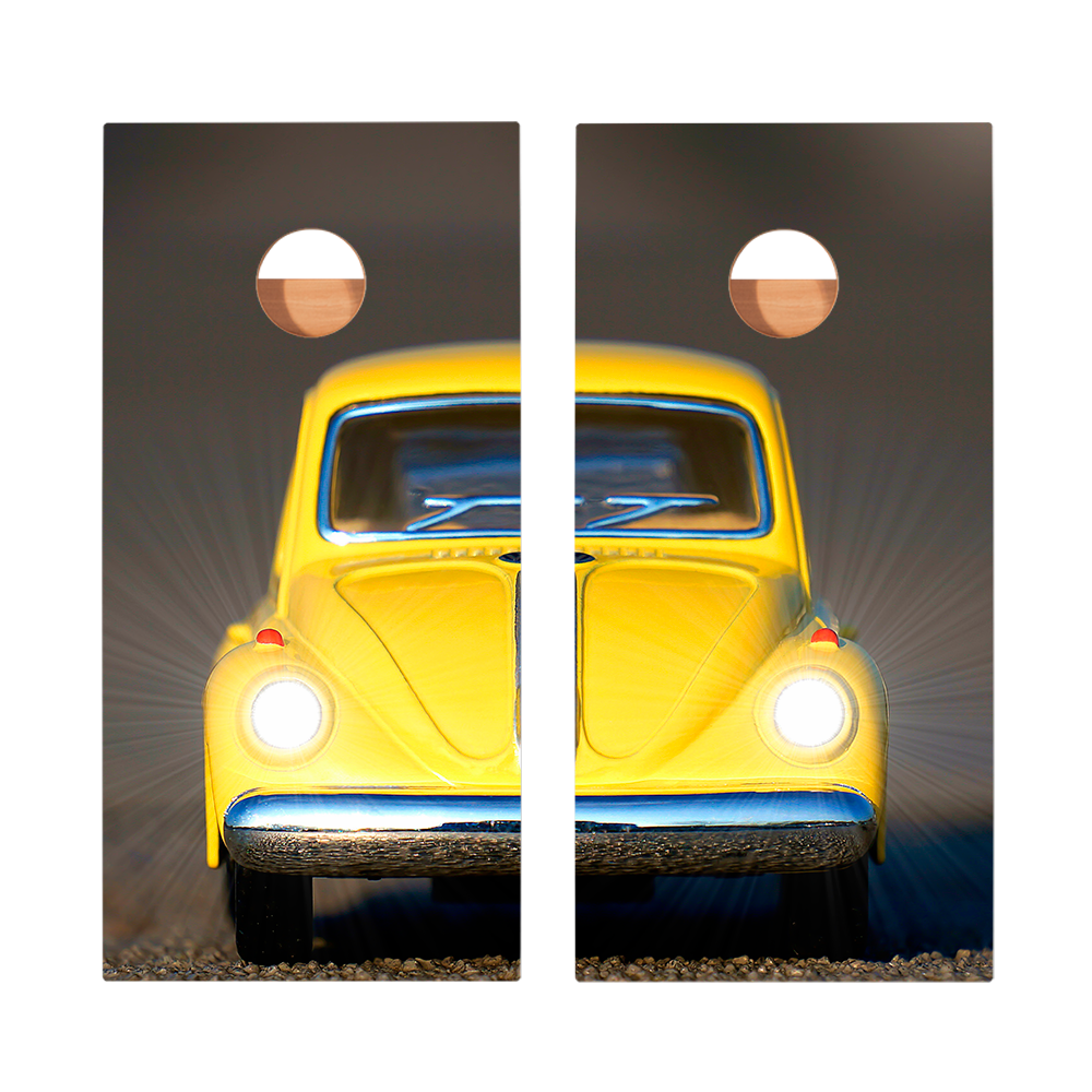 2x4 Star Mini Yellow Car Professional Regulation Cornhole Boards