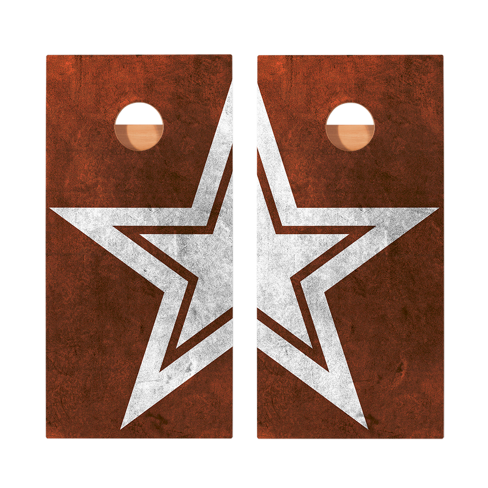 2x4 Star Rusty Star Professional Regulation Cornhole Boards