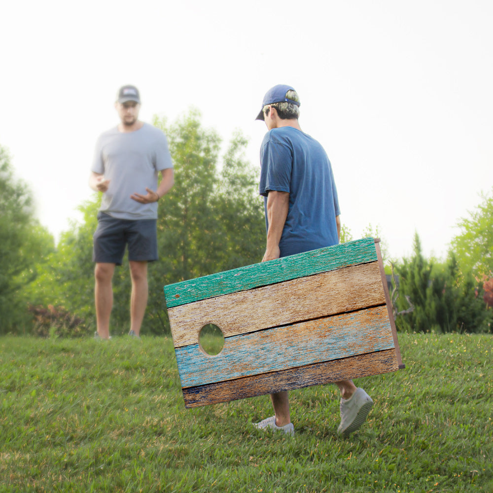 2x4 Sig Pro Painted Beach Wood Professional Regulation Cornhole Boards