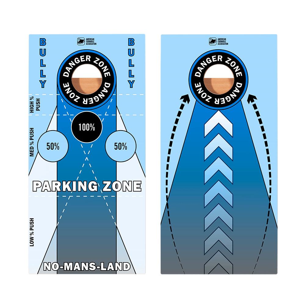 Blue Training Star Cornhole Boards, - American Cornhole Association