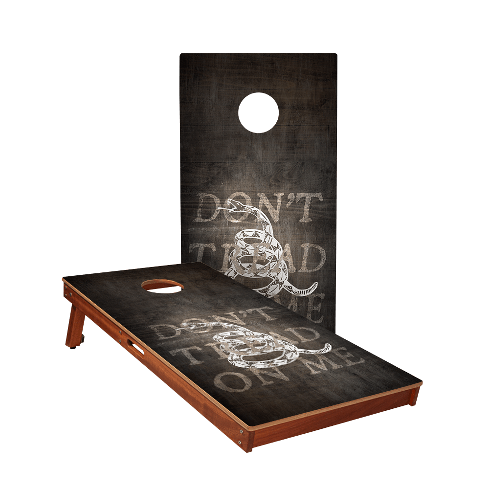 Don’t Tread On Me Black Sig Pro Cornhole Boards, - American Cornhole Association