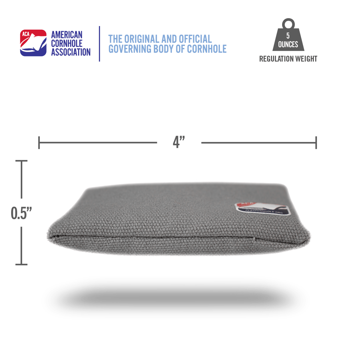 Gray Daily 44x Cornhole Bags - American Cornhole Association