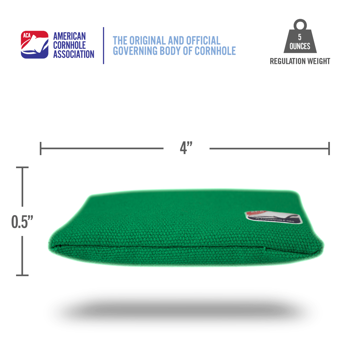 Green Daily 44x Cornhole Bags - American Cornhole Association