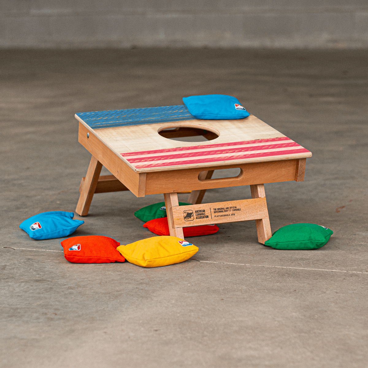 Patriotic Stripes Cornhole Airmail Box, - American Cornhole Association