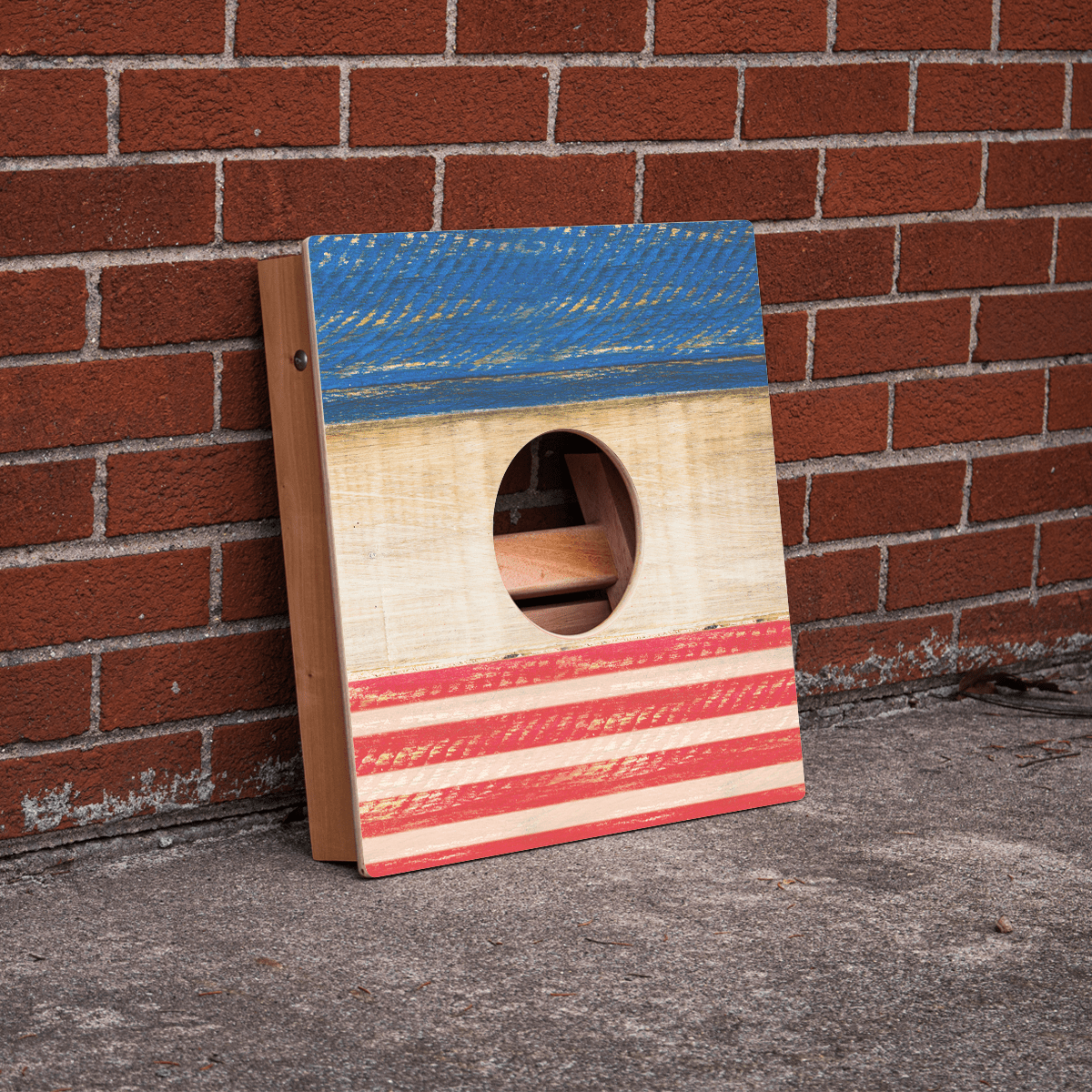 Patriotic Stripes Cornhole Airmail Box, - American Cornhole Association
