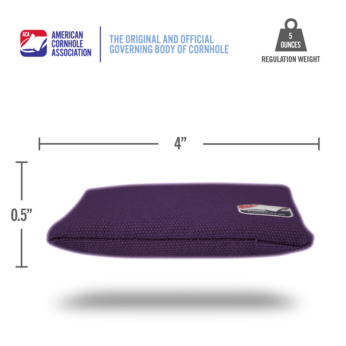 Purple Daily 44x Cornhole Bags - American Cornhole Association