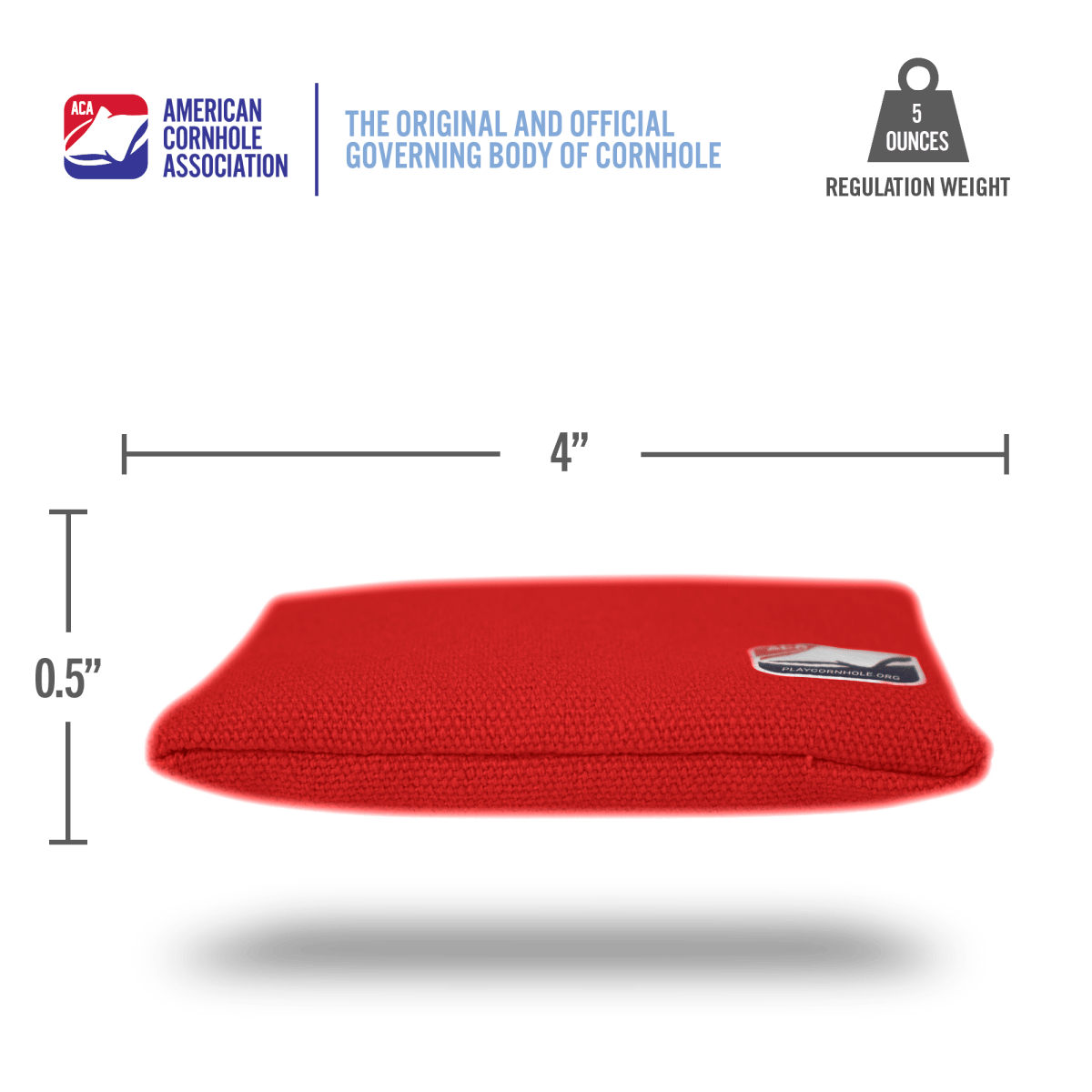 Red Daily 44x Cornhole Bags - American Cornhole Association