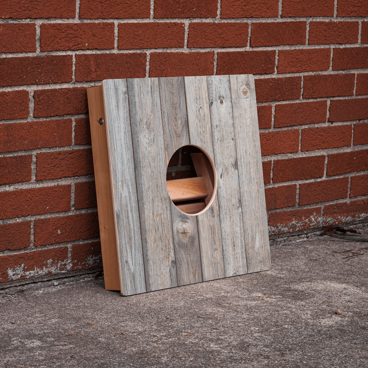 Rustic Wood Cornhole Airmail Box, - American Cornhole Association