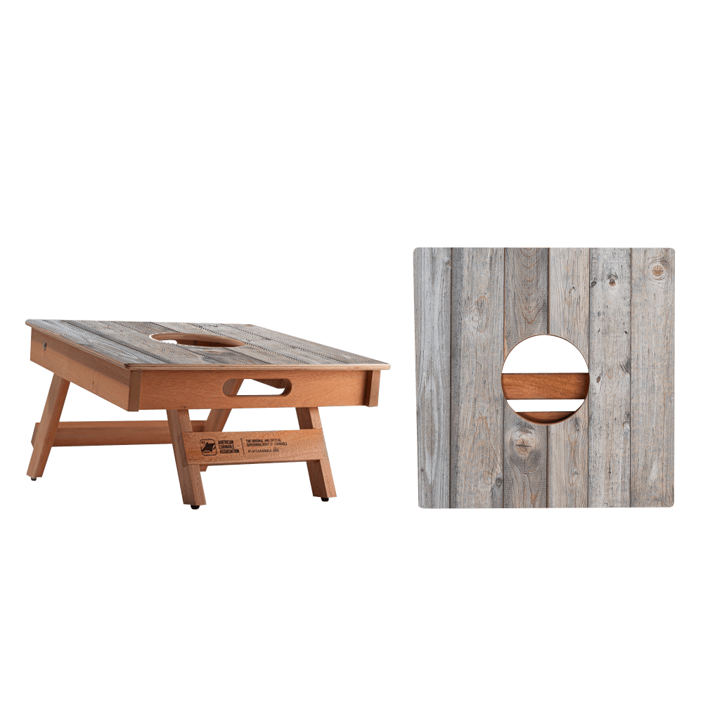 Rustic Wood Cornhole Airmail Box, - American Cornhole Association