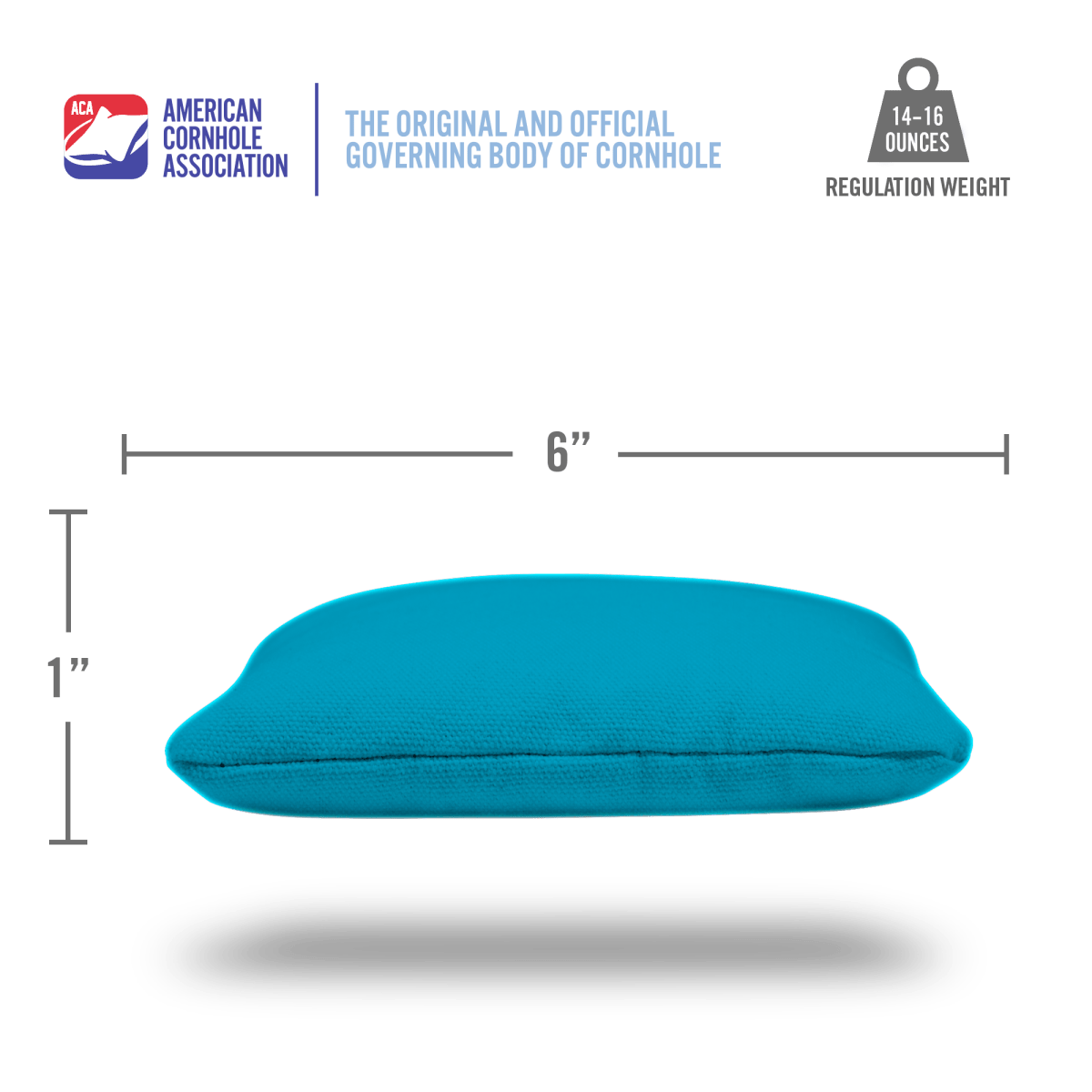 Turquoise Daily 66x Cornhole Bags - American Cornhole Association
