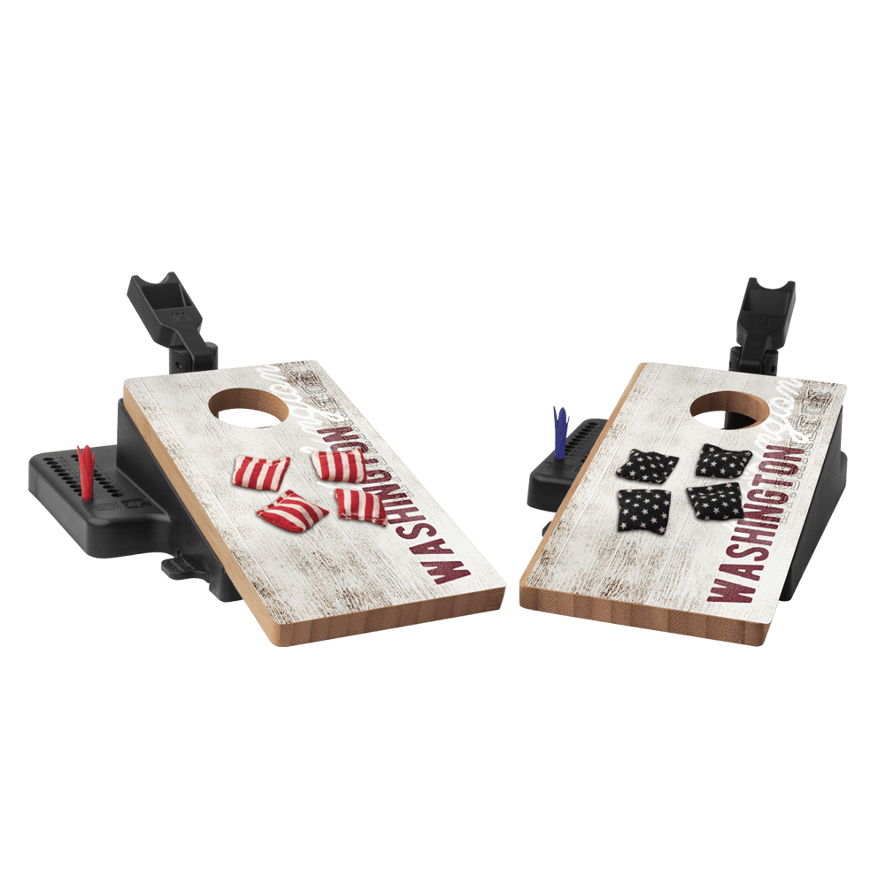 Washington Football Vintage Gameday Double Chuck Mini Cornhole Tabletop Game - 105790 - 42 | American Cornhole Association