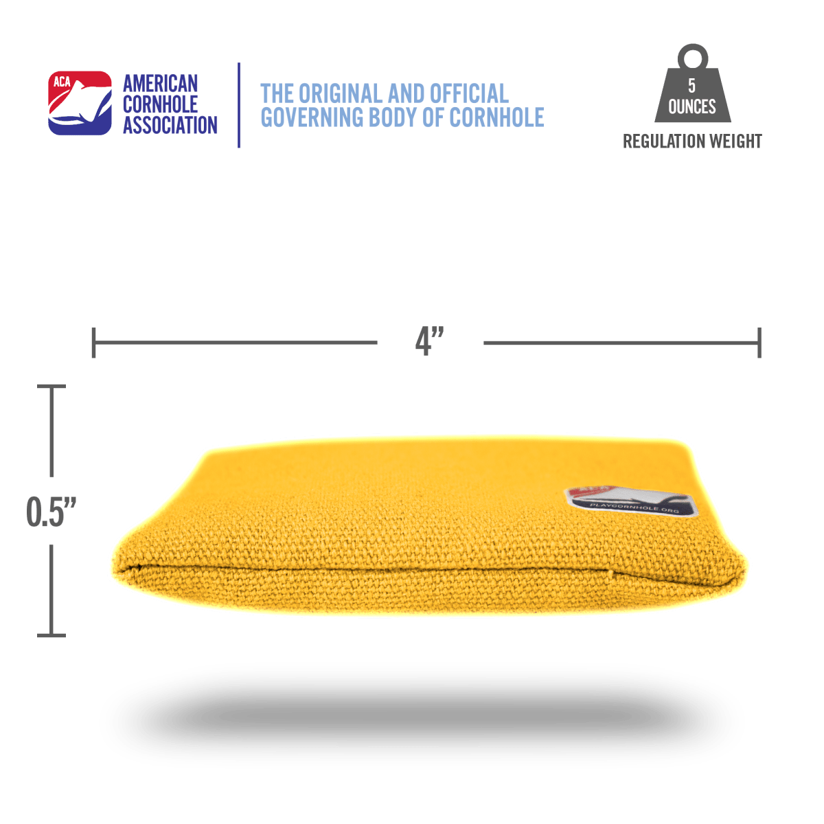 Yellow Daily 44x Cornhole Bags - American Cornhole Association