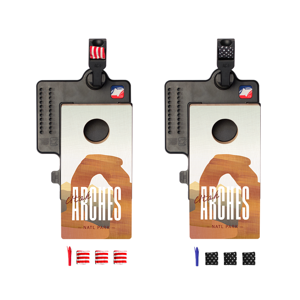 Arches Double Chuck Mini Cornhole Tabletop Game