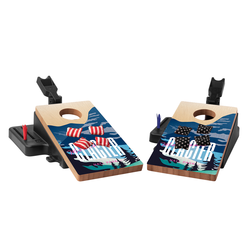Glacier Double Chuck Mini Cornhole Tabletop Game