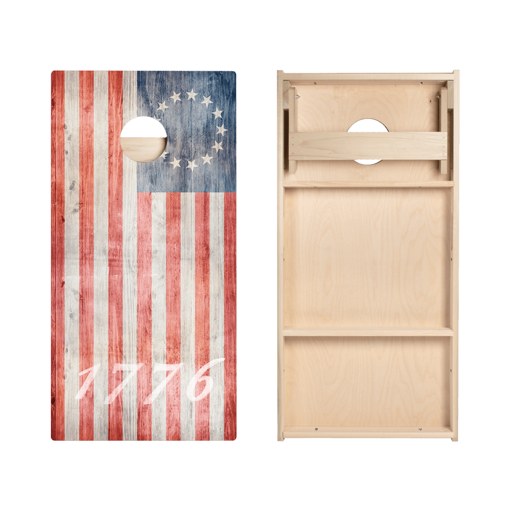 1776 American Flag Star Cornhole Boards - ACA - 000170 | American Cornhole Association