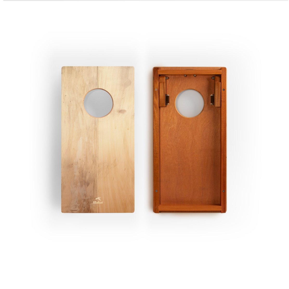 1ft x 2ft Light Beachwood Compact Travel Cornhole Board Set, - American Cornhole Association