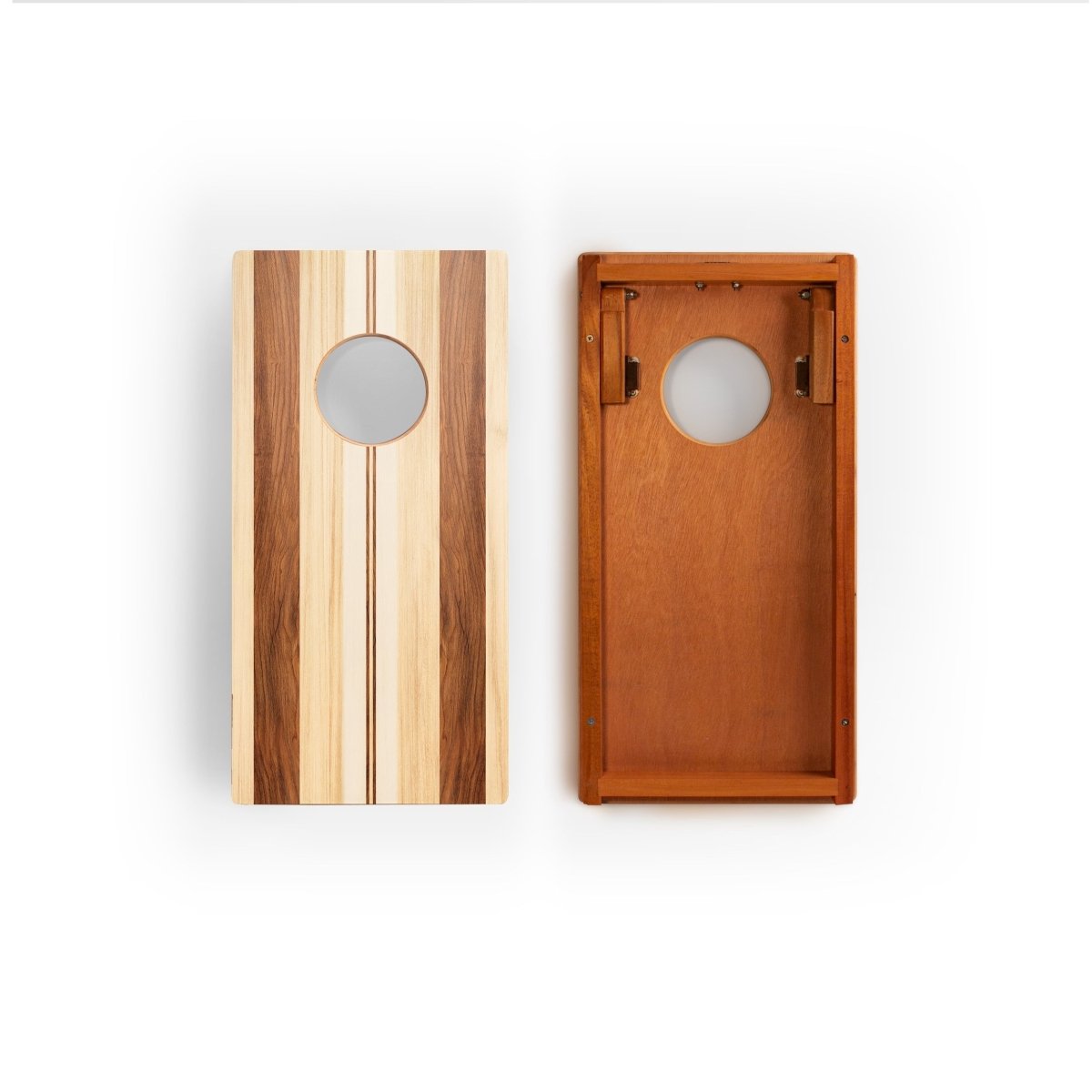 1ft x 2ft Medina Stripes Compact Travel Cornhole Board Set, - American Cornhole Association