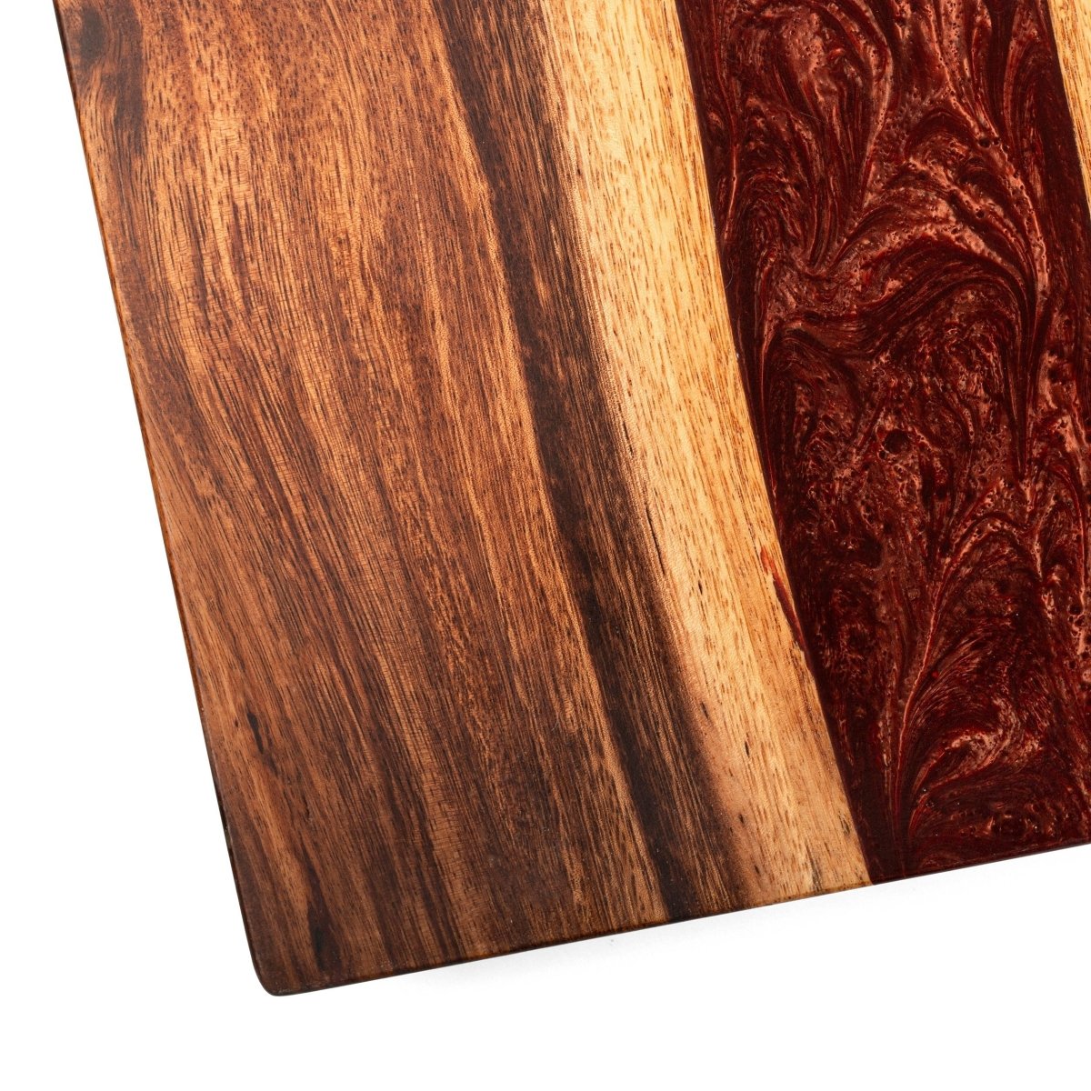 1ft x 2ft Resin & Wood Travel Cornhole Set | Live Edge River Collection - Bronze EGCH12RLE-12-WB | American Cornhole Association