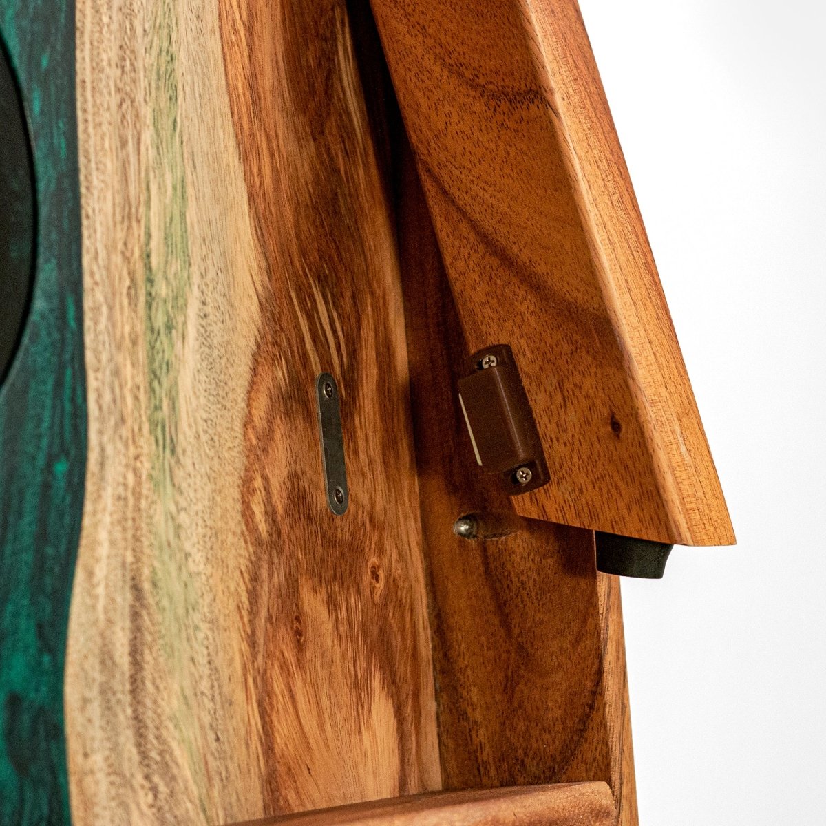 2x4 One of a Kind Green Pearl Epoxy Resin Live - Edge Wood Cornhole Boards, - American Cornhole Association