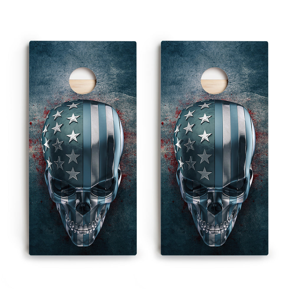 USA Skull Star Cornhole Boards