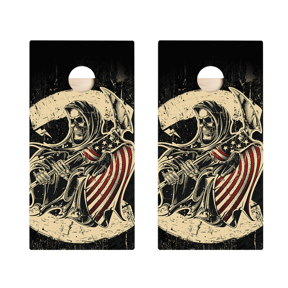 USA Grim Reaper Star Cornhole Boards