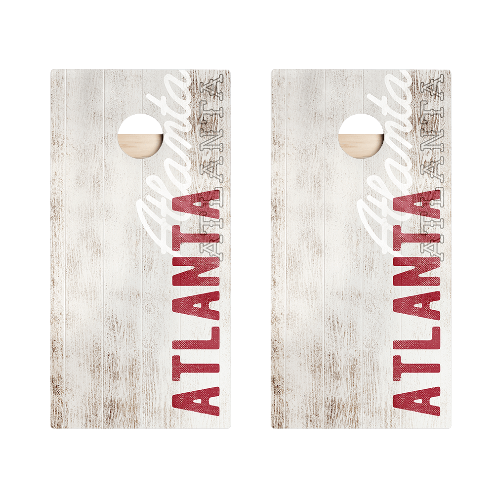 Atlanta Football Vintage Gameday Star Cornhole Boards