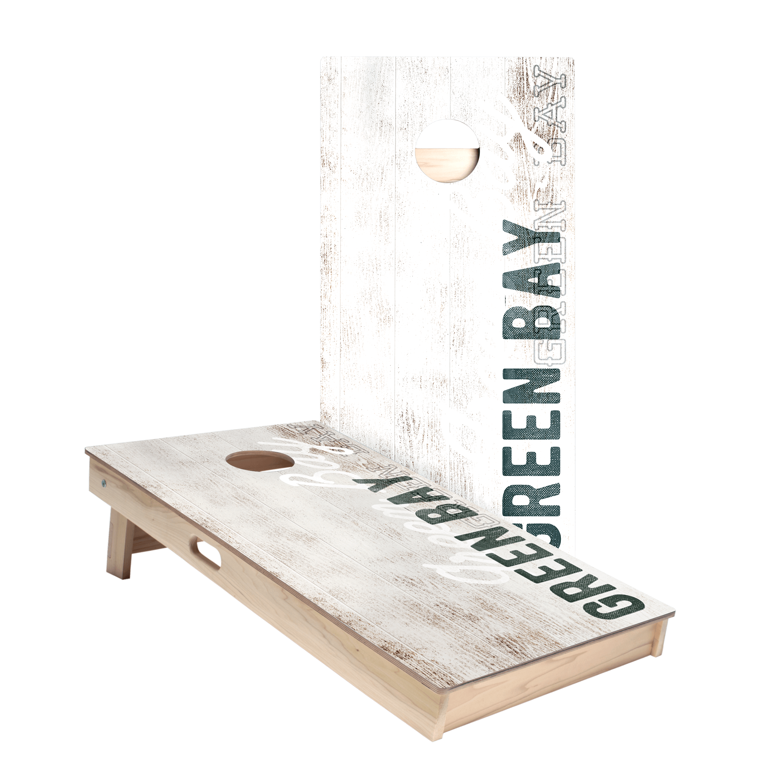 Green Bay Football Vintage Gameday Star Cornhole Boards